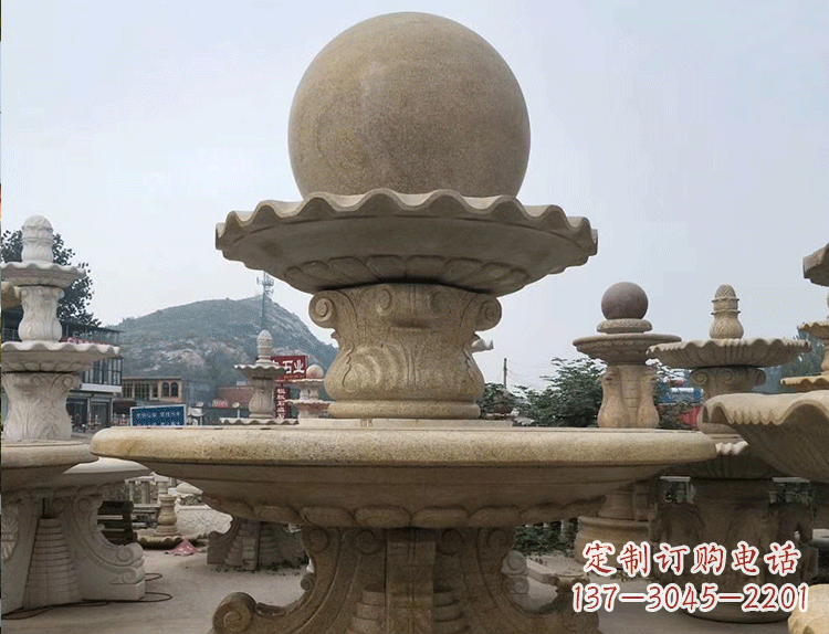 沈阳石雕汉白玉喷泉