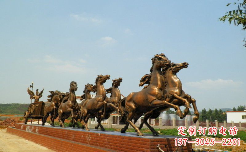 沈阳阿波罗战车广场景观铜雕 (3)