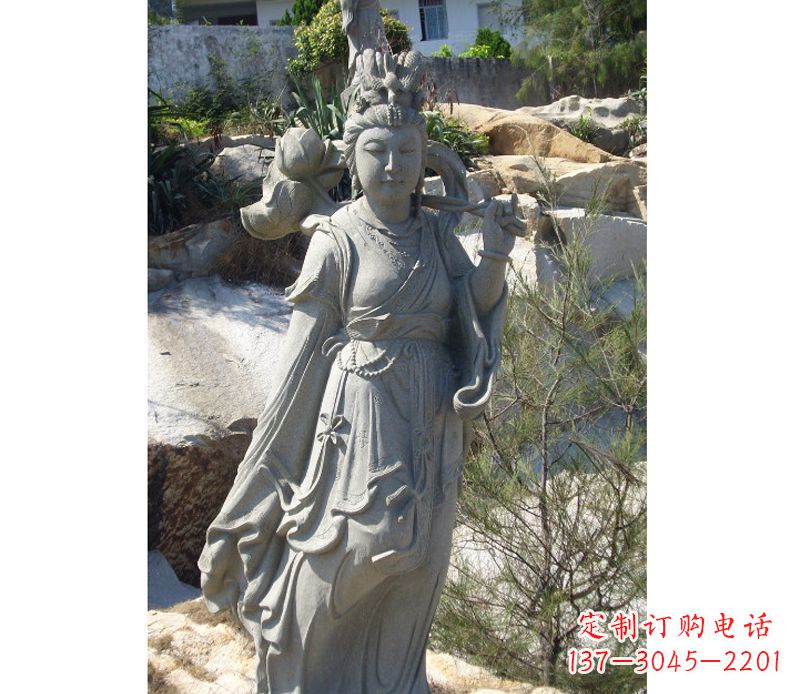 沈阳八仙何仙姑石雕