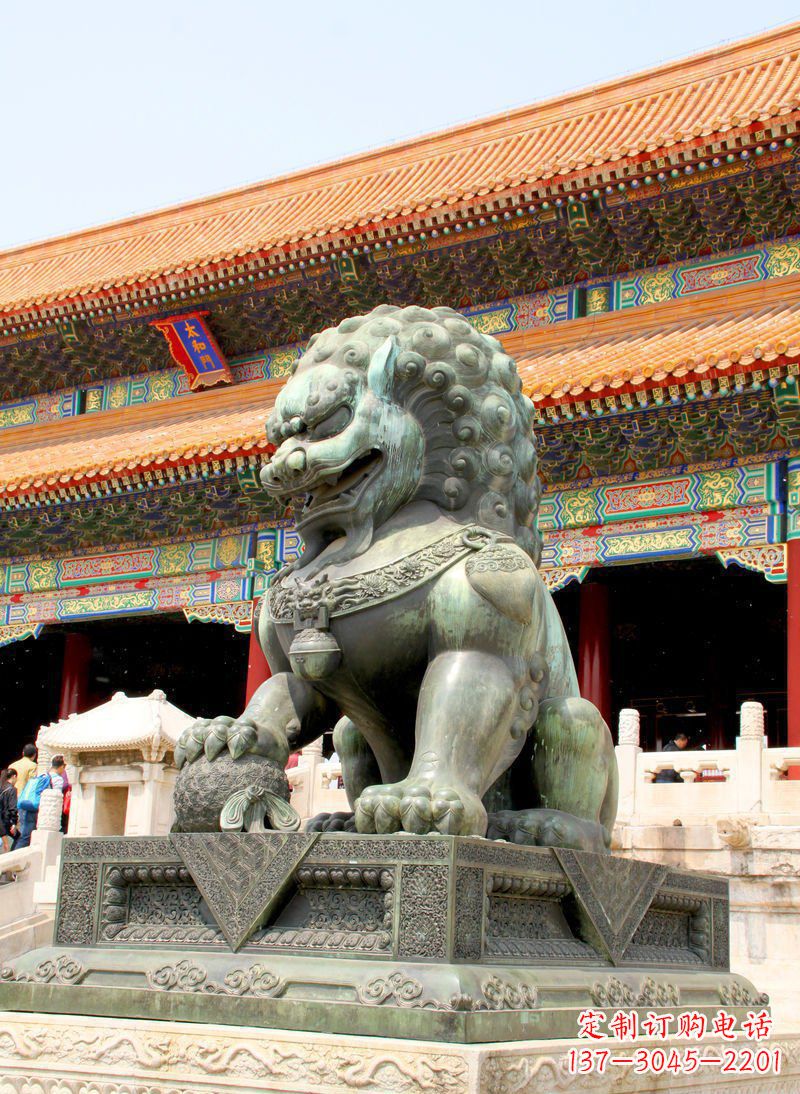 沈阳北京青铜狮子雕塑 (3)