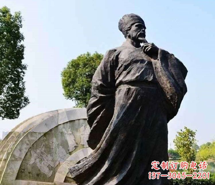 沈阳北宋思想家王安石铜雕