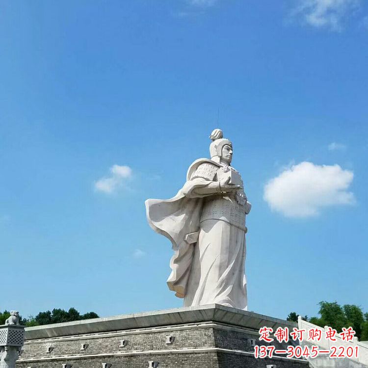 沈阳兵仙韩信汉白玉石雕-景区古代著名将领军事家雕像