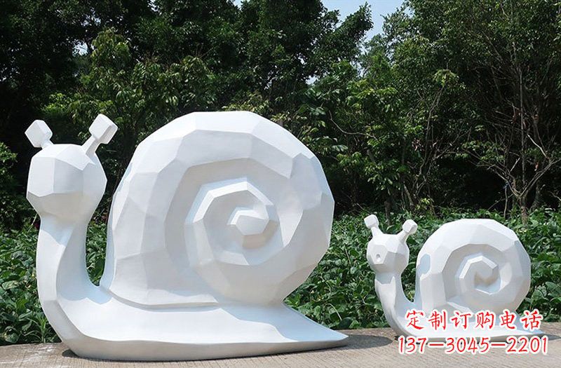 沈阳玻璃钢抽象蜗牛雕塑