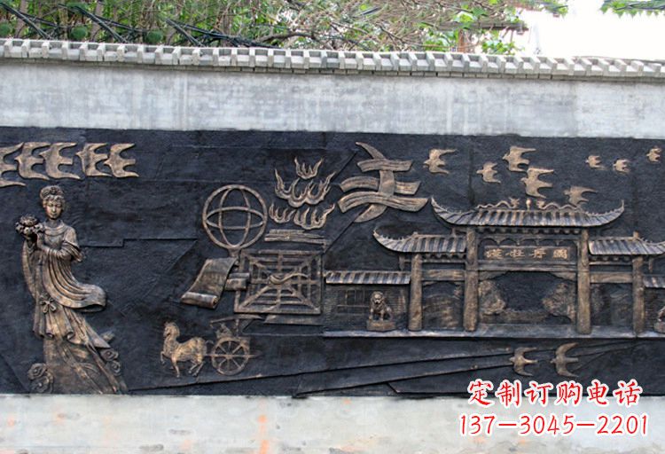 沈阳玻璃钢仿铜牡丹雕塑