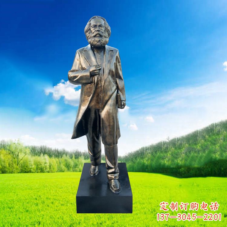 沈阳玻璃钢马克思塑像伟人的永恒记忆
