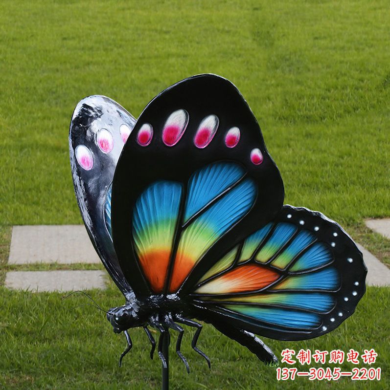 沈阳玻璃钢制作的蝴蝶雕塑