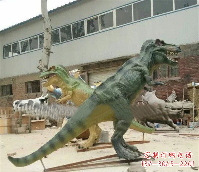沈阳玻璃钢制作的恐龙雕塑