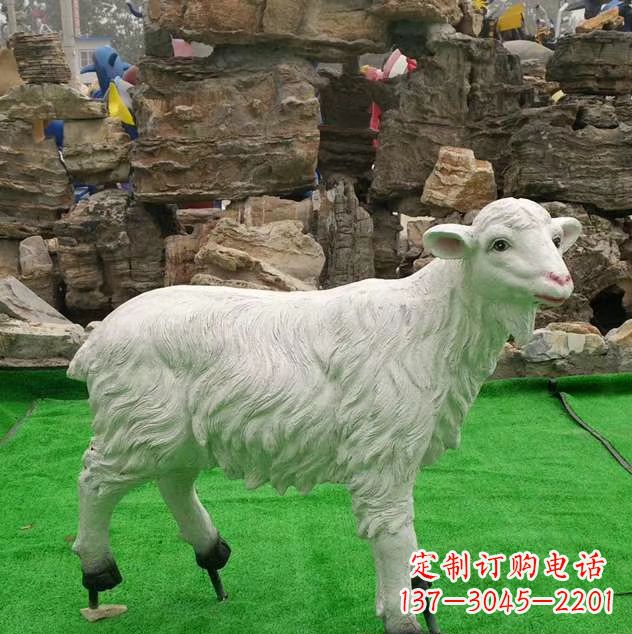 沈阳玻璃钢绵羊雕塑