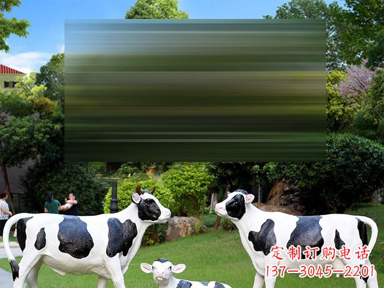 沈阳玻璃钢仿真奶牛