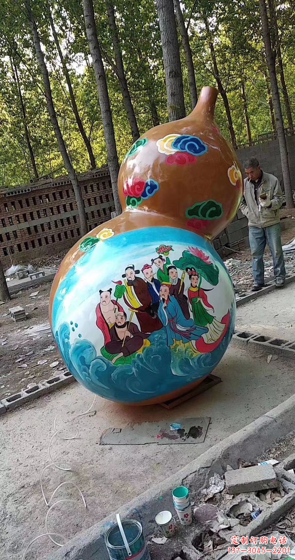 沈阳玻璃钢公园仿真葫芦雕塑