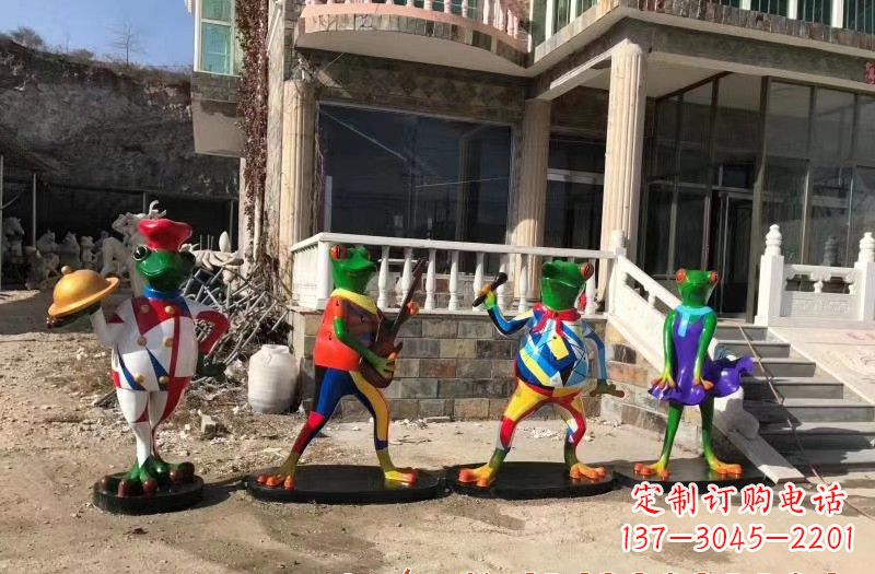 沈阳玻璃钢制青蛙雕塑