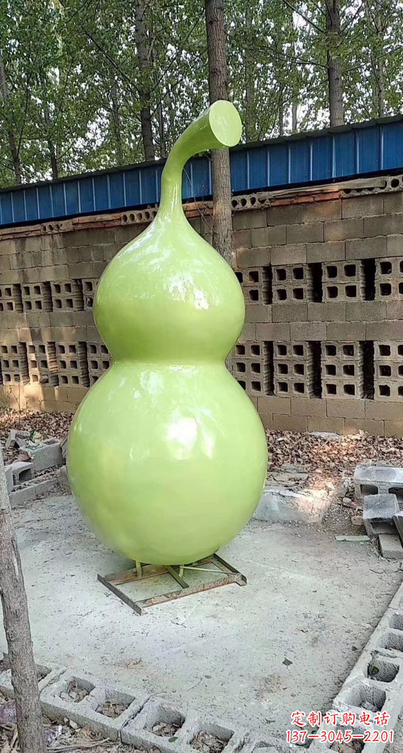 沈阳玻璃钢烤漆园林葫芦雕塑
