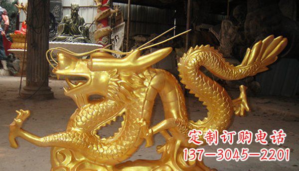 沈阳玻璃钢龙仿铜动物雕塑艺术与美的完美结合