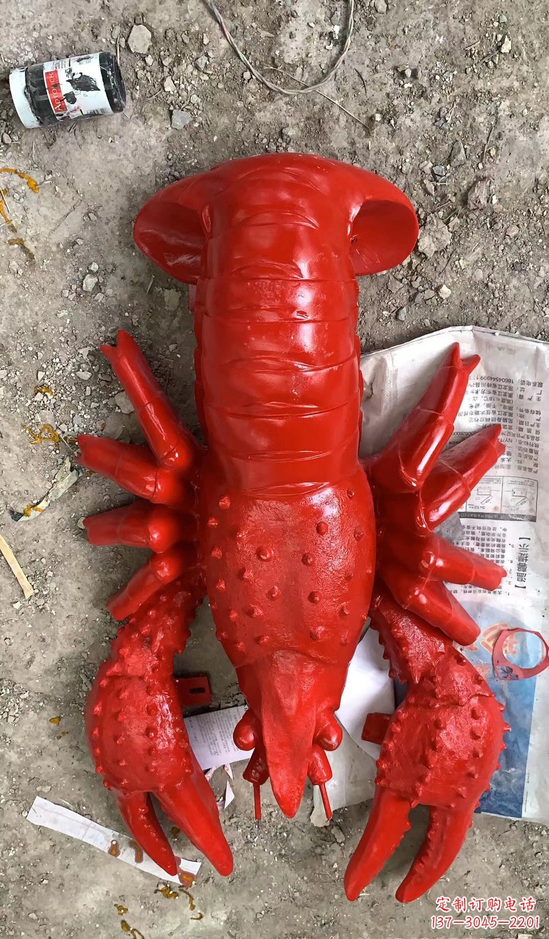 沈阳玻璃钢龙虾景观雕塑