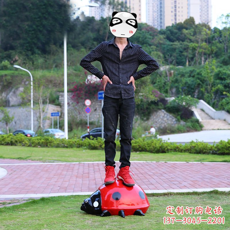 沈阳玻璃钢七星瓢虫雕塑艺术的精灵