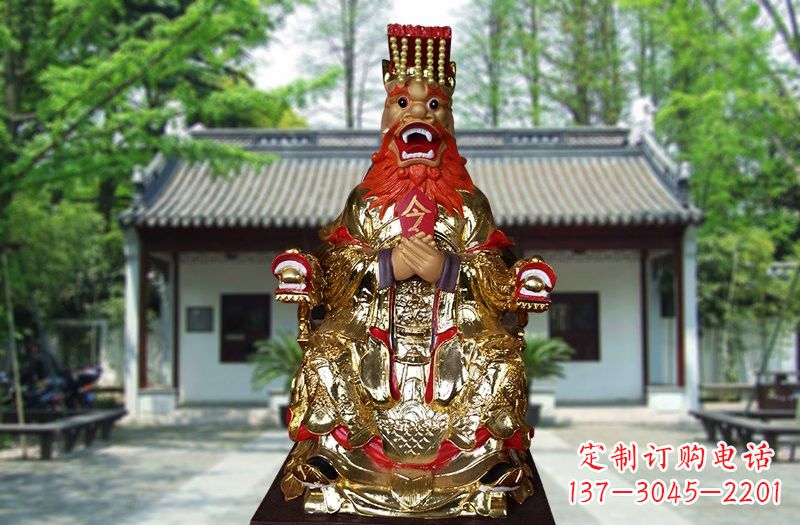 沈阳玻璃钢制作的金龙王雕塑