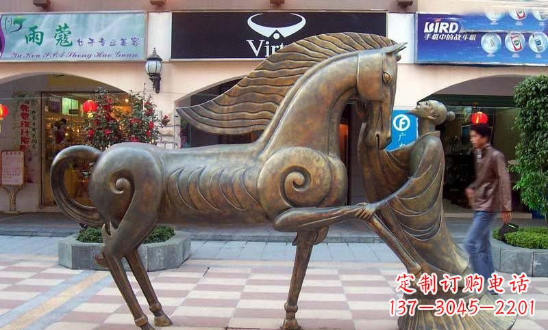 沈阳伯乐和千里马铜雕