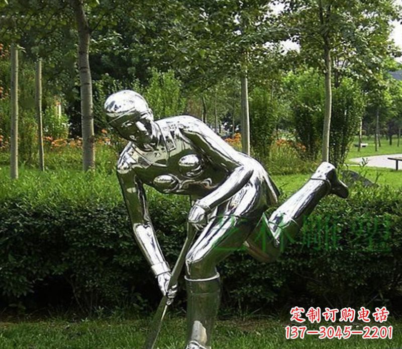 沈阳不锈钢保龄球人物雕塑