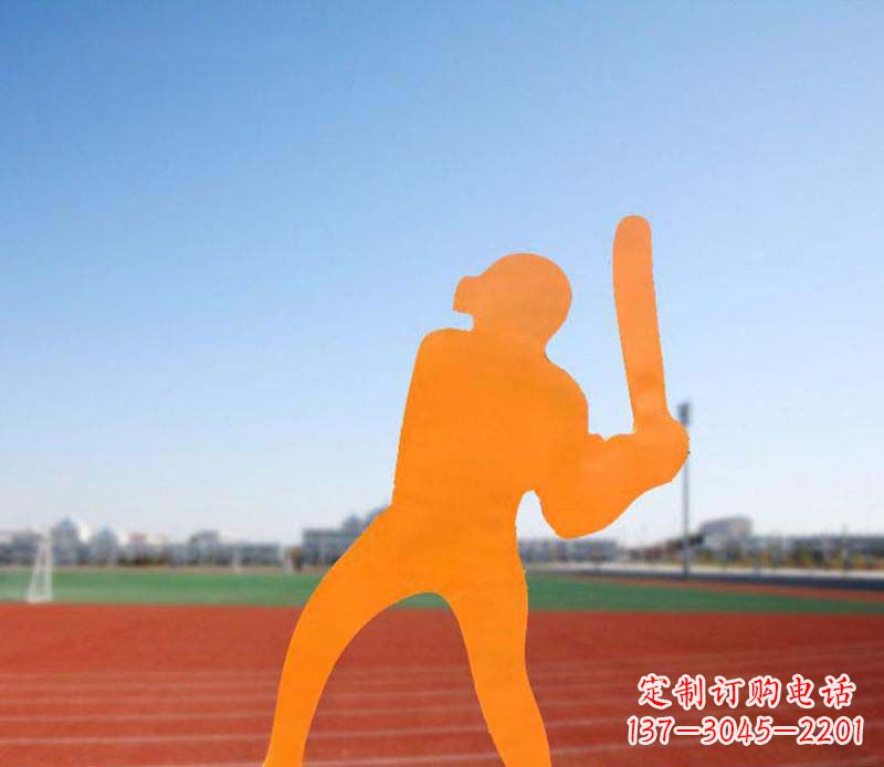 沈阳不锈钢棒球雕塑精美的艺术品
