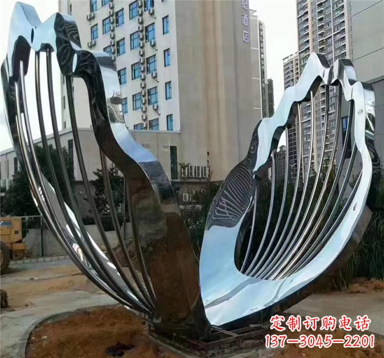 沈阳不锈钢贝壳雕塑艺术与自然的完美结合