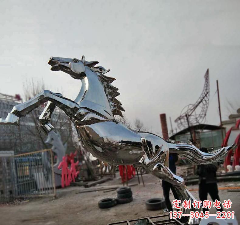 沈阳不锈钢奔跑马雕塑