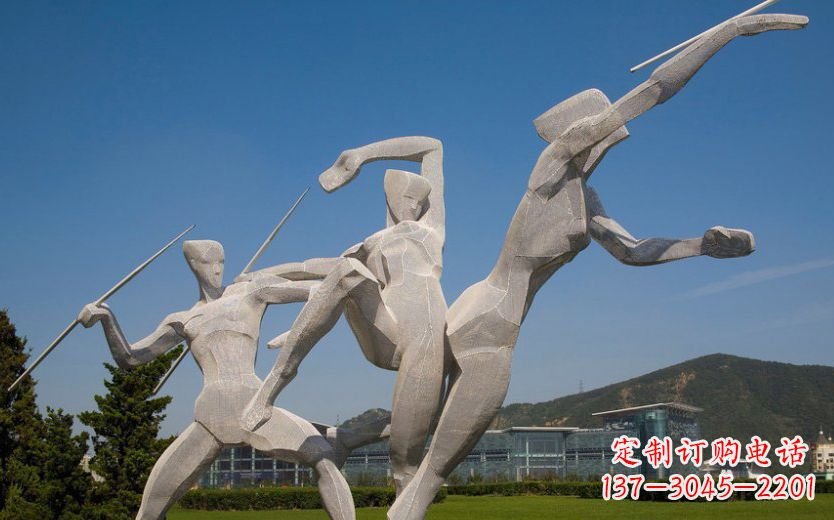 沈阳不锈钢标枪运动雕塑