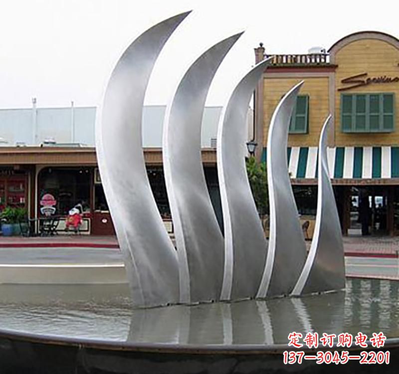 沈阳不锈钢城市艺术翅膀雕塑羽翼展翔