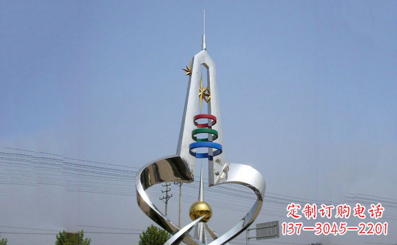 沈阳不锈钢抽象避雷针雕塑