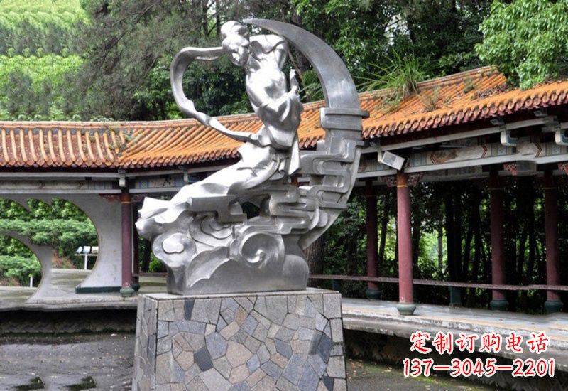 沈阳不锈钢抽象嫦娥奔月雕塑