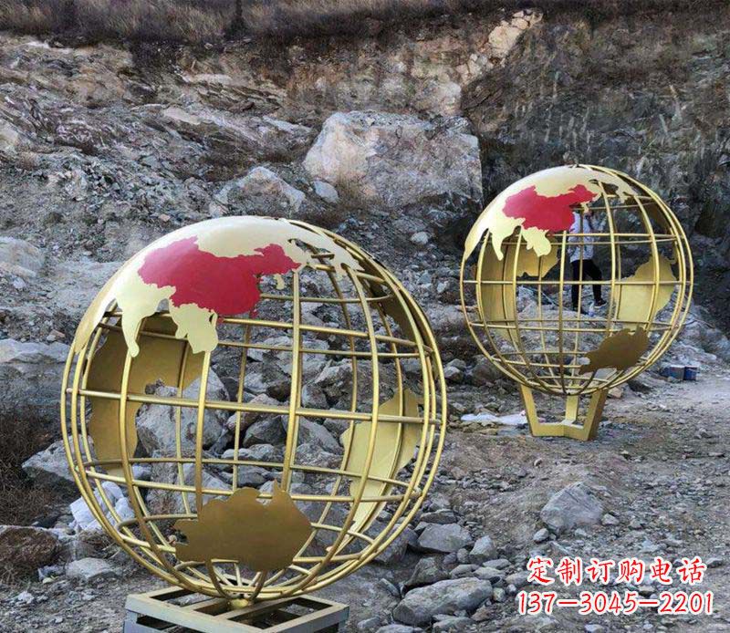 沈阳不锈钢抽象地球雕塑