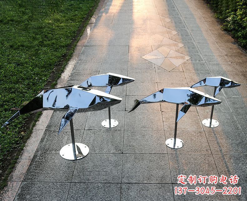 沈阳海豚雕塑不锈钢的艺术精灵