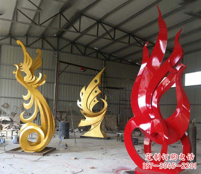 沈阳不锈钢凤凰雕塑