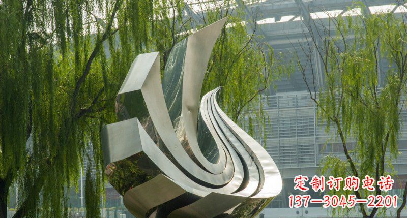 沈阳不锈钢抽象凤凰公园雕塑