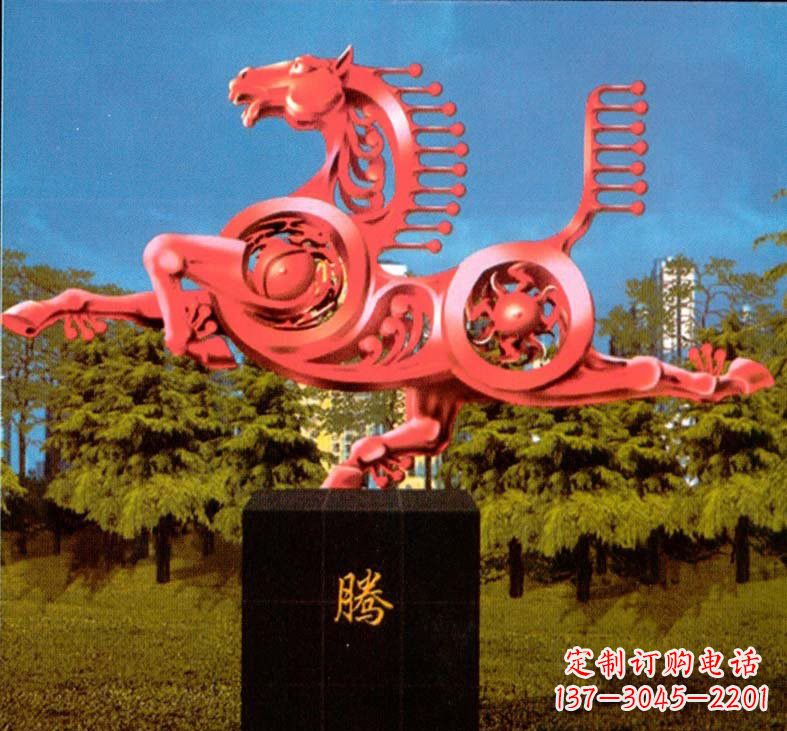 沈阳不锈钢抽象马雕塑设计图