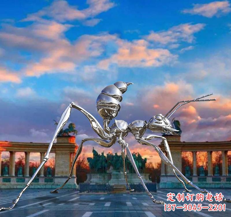 沈阳不锈钢蚂蚁雕塑精美外观、稳定耐用