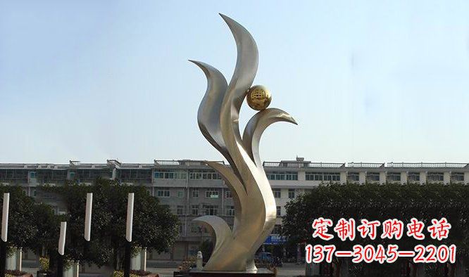 沈阳不锈钢抽象鸟类凤凰雕塑