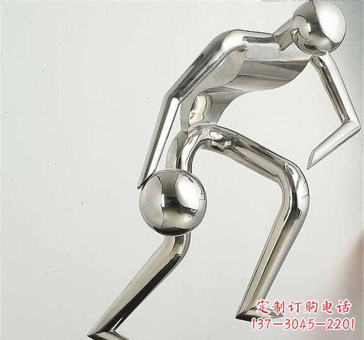 沈阳不锈钢保龄球雕塑——抽象人形美学之精华