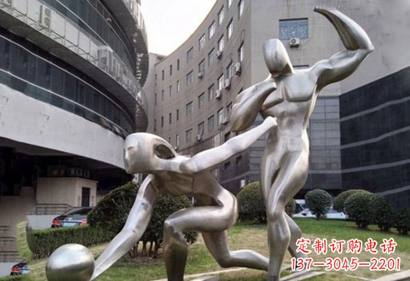 沈阳不锈钢打保龄球雕塑