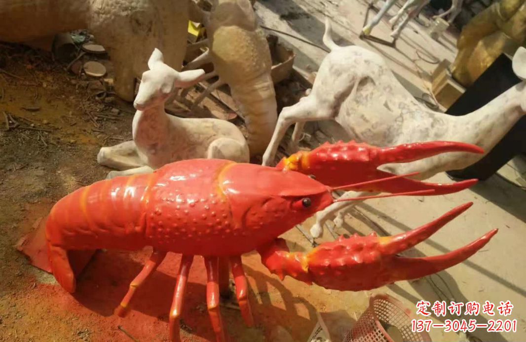沈阳不锈钢大龙虾雕塑象征着力量与美丽