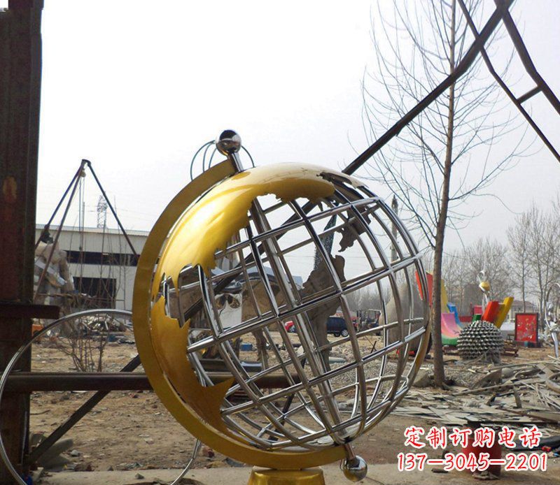 沈阳不锈钢地球仪学校雕塑