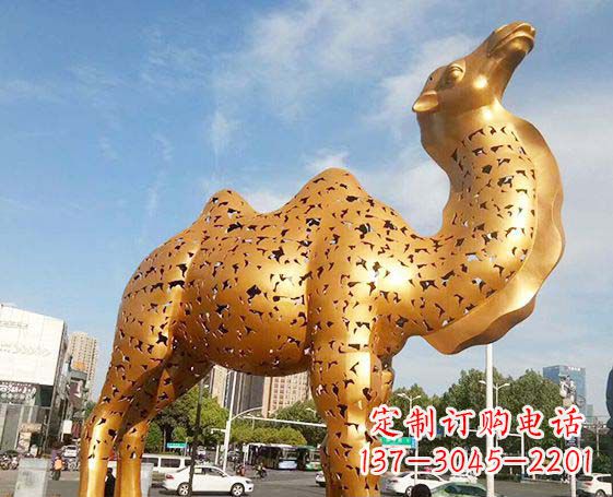 沈阳不锈钢锻造骆驼雕塑