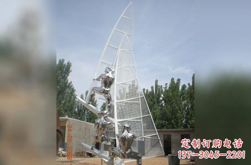沈阳不锈钢帆船比赛雕塑