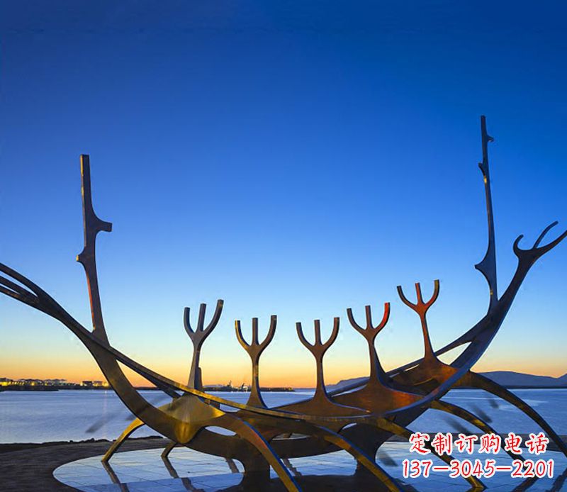 沈阳帆船雕塑精致的海洋艺术品