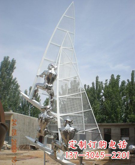 沈阳不锈钢帆船雕塑