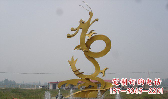沈阳不锈钢飞龙雕塑