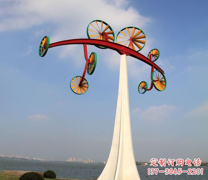 沈阳不锈钢风车雕塑艺术美学的完美结合