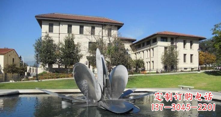 沈阳不锈钢喷泉雕塑——美的象征