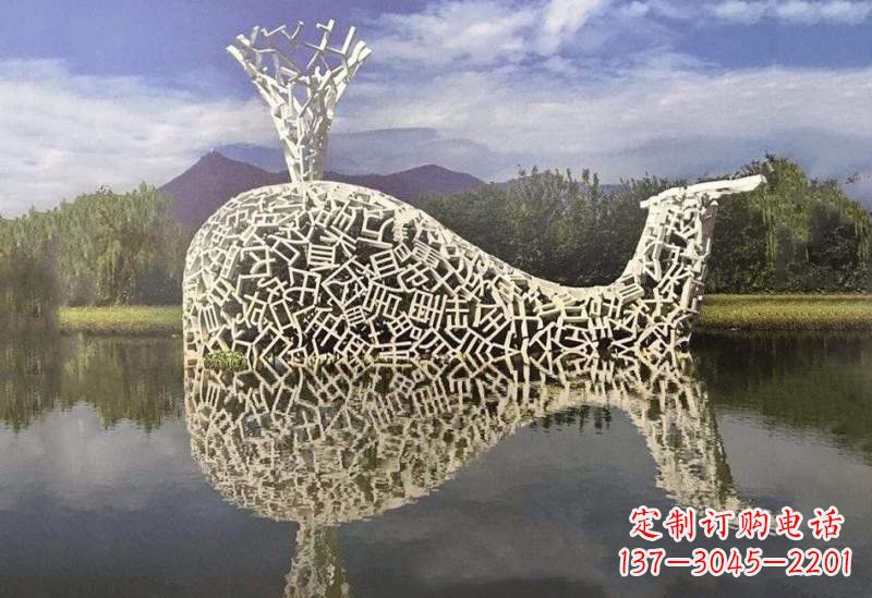 沈阳不锈钢鲸鱼雕塑令人惊叹的艺术之作