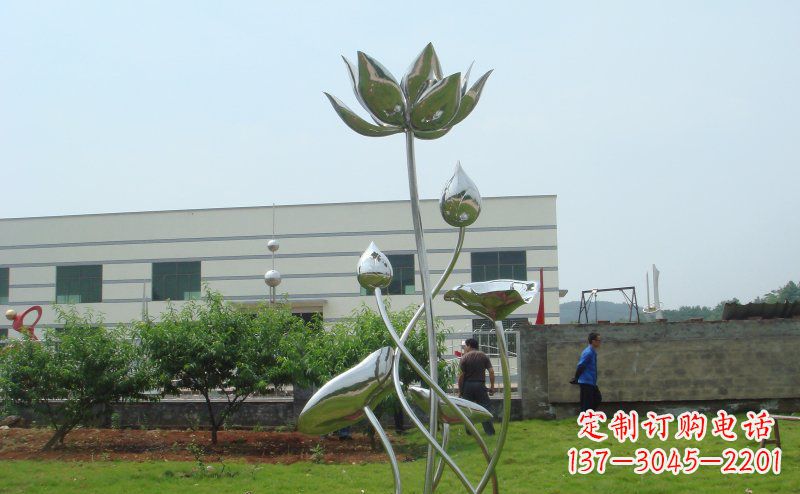 沈阳不锈钢荷花雕塑