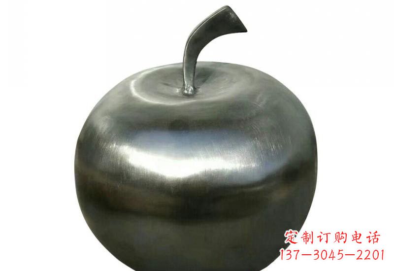 沈阳不锈钢苹果雕塑精美的艺术之作